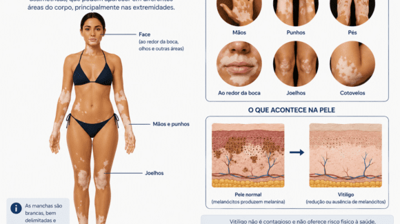 Mancha branca na pele: o que pode ser e quando procurar dermatologista Mancha branca na pele: o que pode ser e quando procurar dermatologista