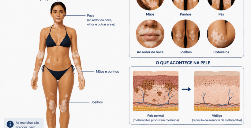 Mancha branca na pele: o que pode ser e quando procurar dermatologista