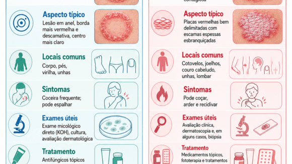 Micose ou psoríase: como diferenciar as manchas na pele? Micose ou psoríase: como diferenciar as manchas na pele?