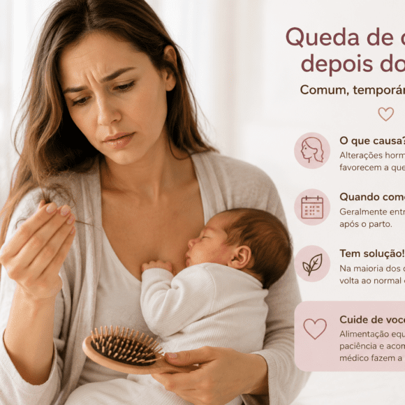 Queda de cabelo depois do parto: por que acontece e quando procurar ajuda