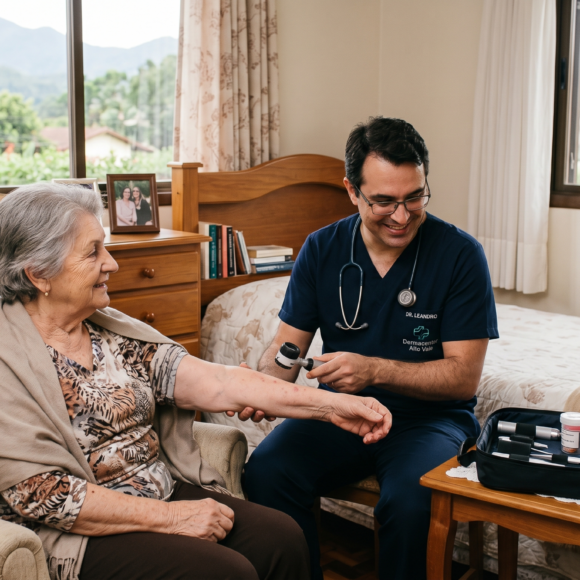 Consulta domiciliar dermatológica em Rio do Sul