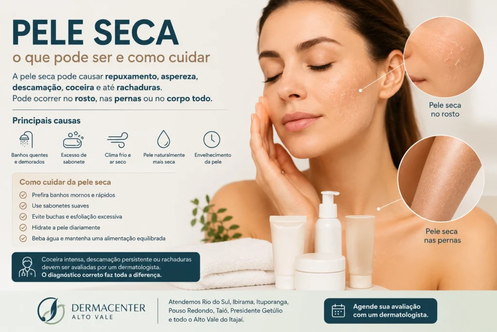 causas de pele seca 