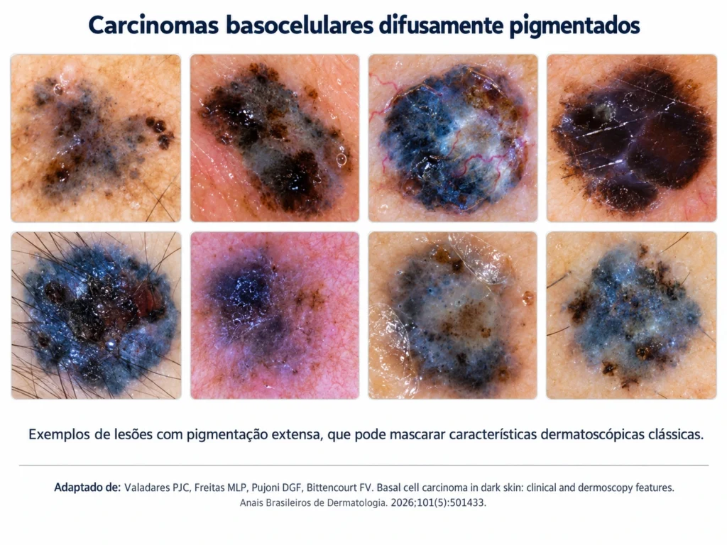 Carcinomas basocelulares pigmentados em pele negra