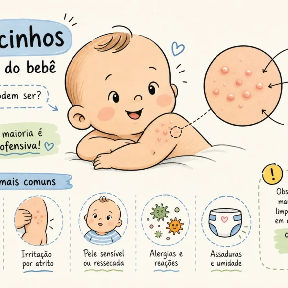 Por que surgem carocinhos na pele do bebê: causas mais comuns e como identificá-los Por que surgem carocinhos na pele do bebê: causas mais comuns e como identificá-los